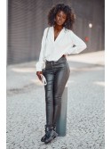 Black eco leather pants 23280 - Online store - Boutique